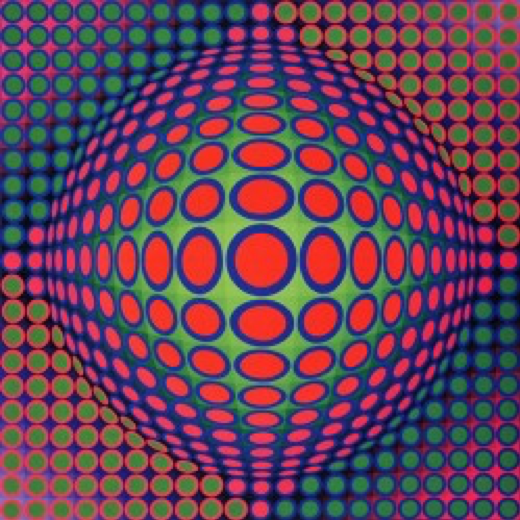 Victor Vasarely, streetart, popart, artist, artiste, graffiti, tag, urban art, fine art, france, art gallery