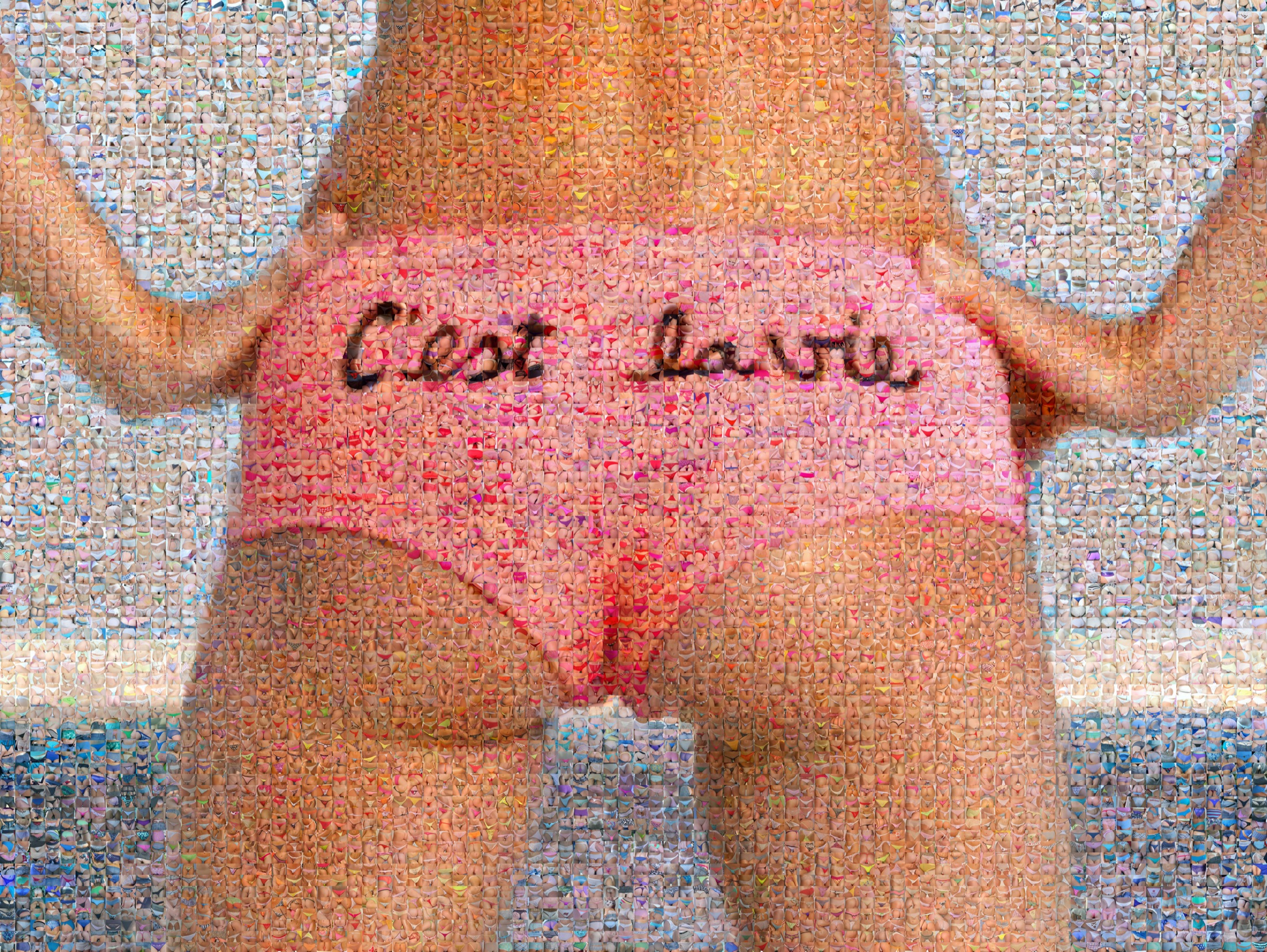 oël Moens de Hase - Artiste photographe - - Pop MY DUKE art gallery - nude - culotte - sexy - mosaïques - photography - digital art - playboy - woman - girls - panties